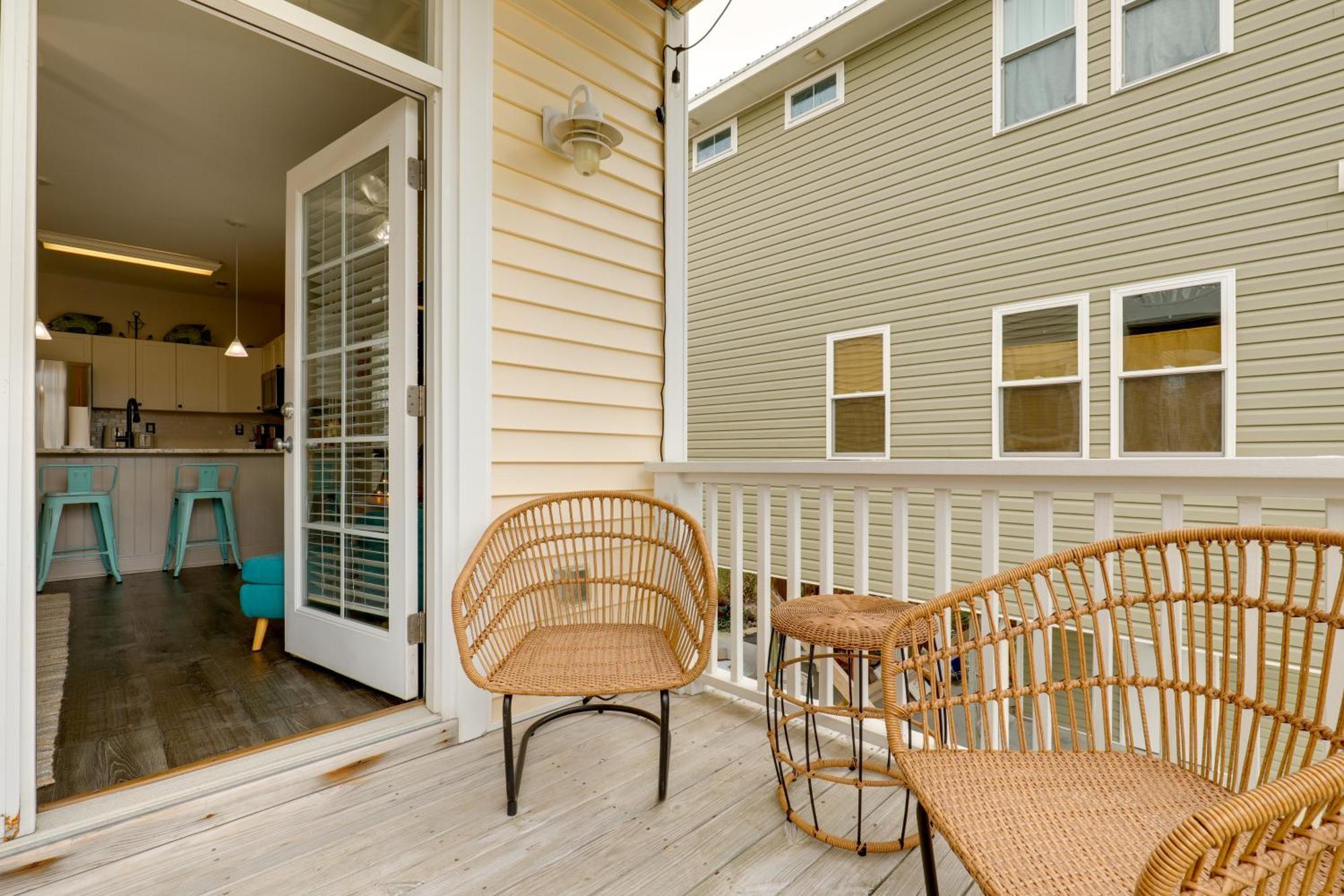 Carolina Beach Home With Balconies, Walk To Beach! Exterior foto