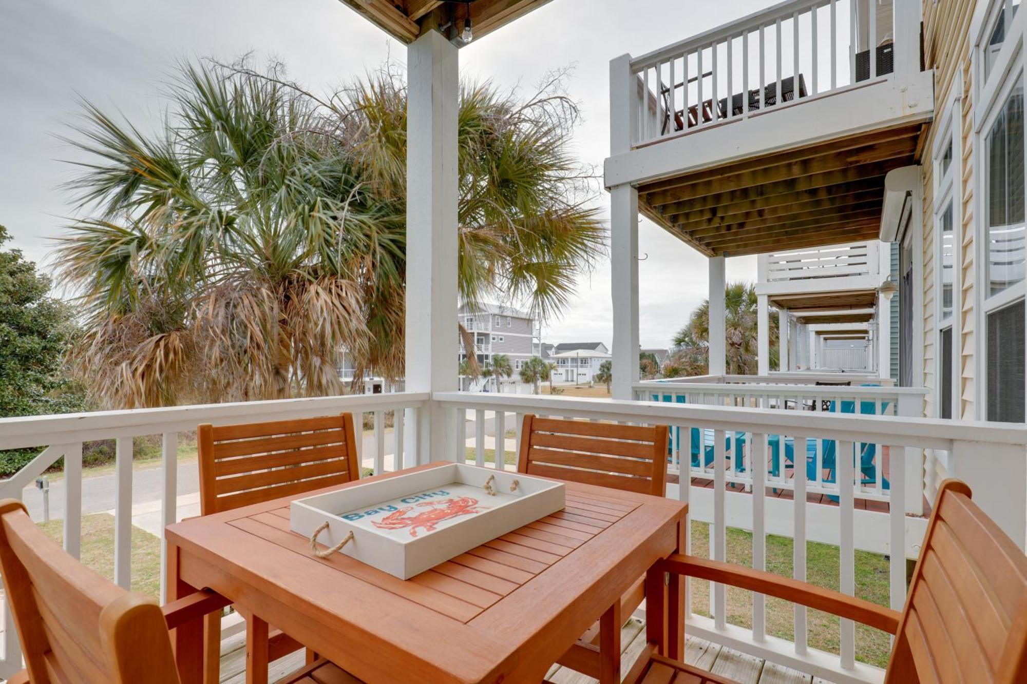 Carolina Beach Home With Balconies, Walk To Beach! Exterior foto